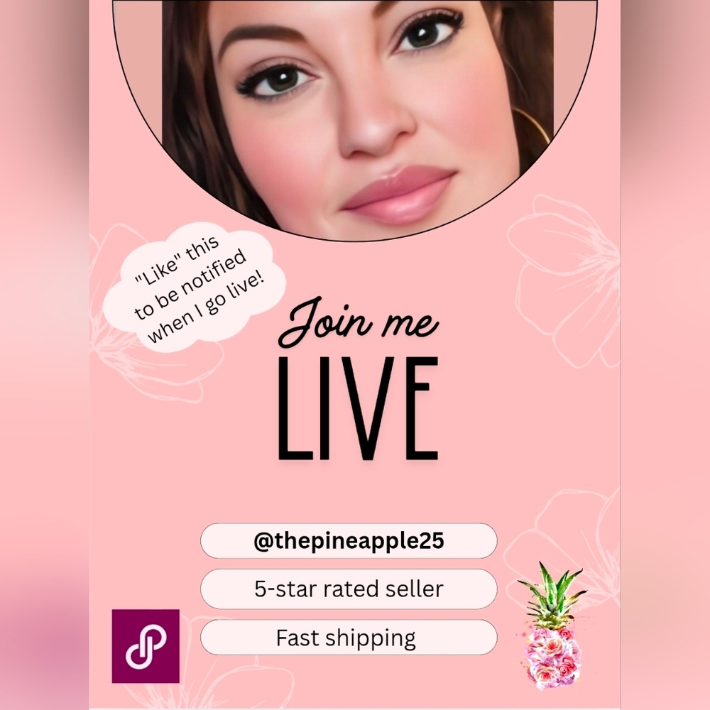 "Like" this to be notified when I go live!